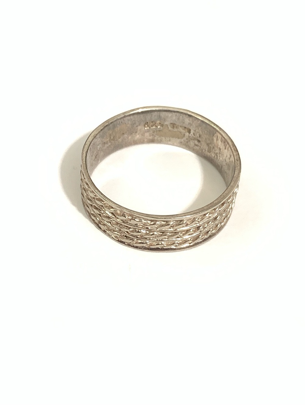 Vintage Sterling Silver Band Ring size 10